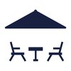terrasse ombragée icon terrasse ombragée icon