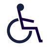 person with reduced mobility icon